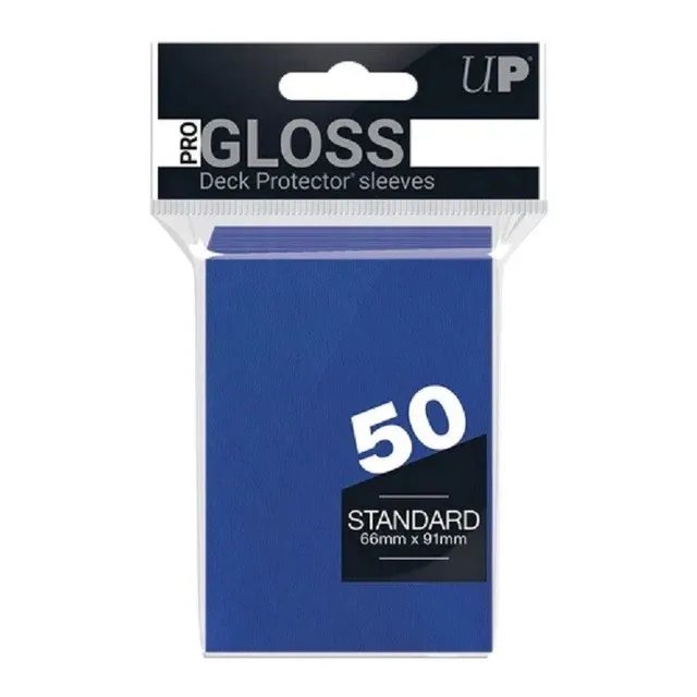 Ultra Pro Bustine Gloss Blu Standard 50 Pezzi Carte TCG