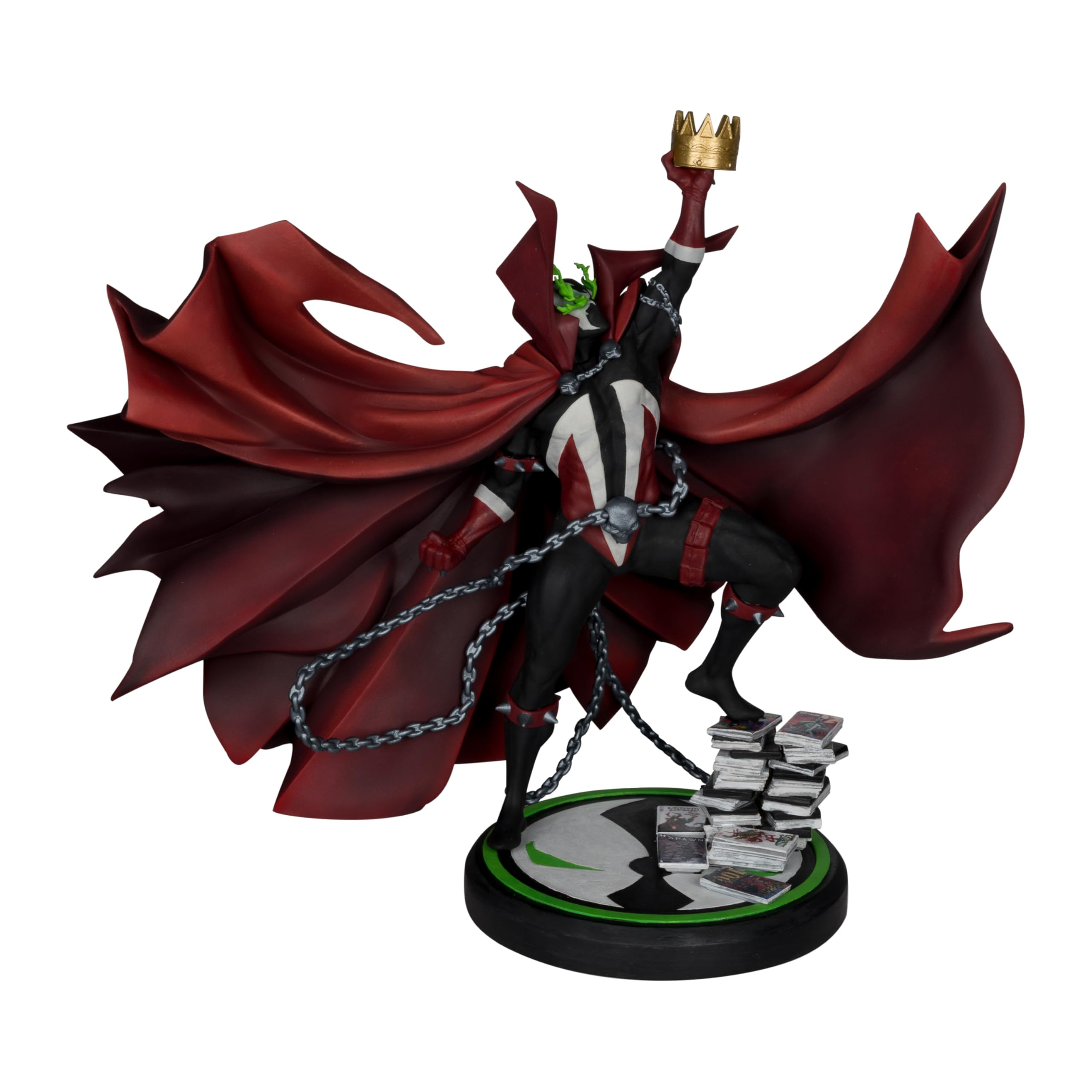 McFarlane Spawn 301 Statua Resina 1:10 Nero Bianco Rosso