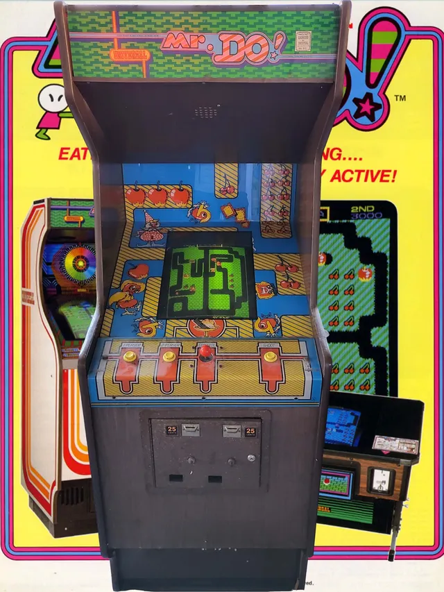 Arcade Story Mr. Do! Universal cabinato arcade labirinto clown