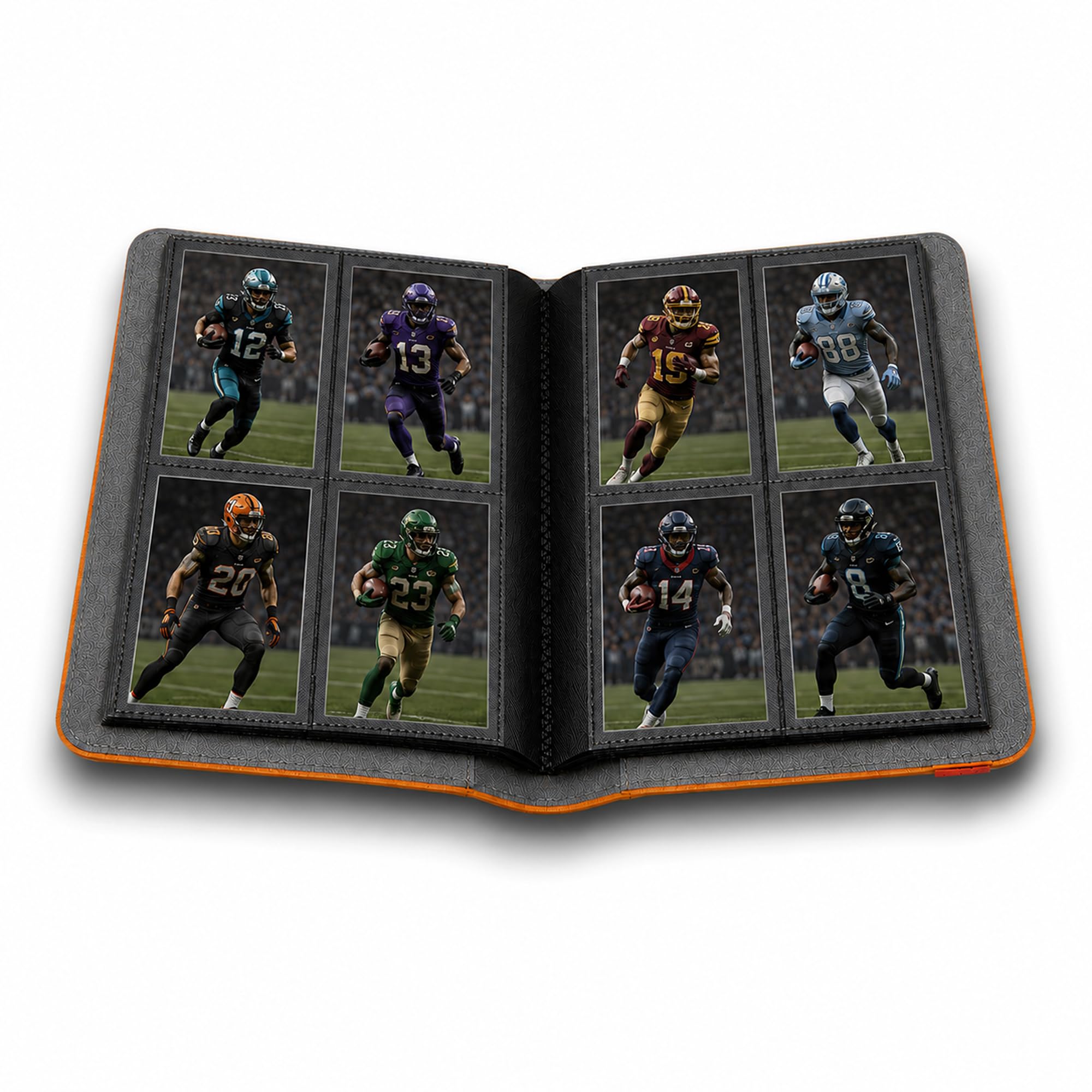 Safe Sammelkarten album 160 carte calcio arancione