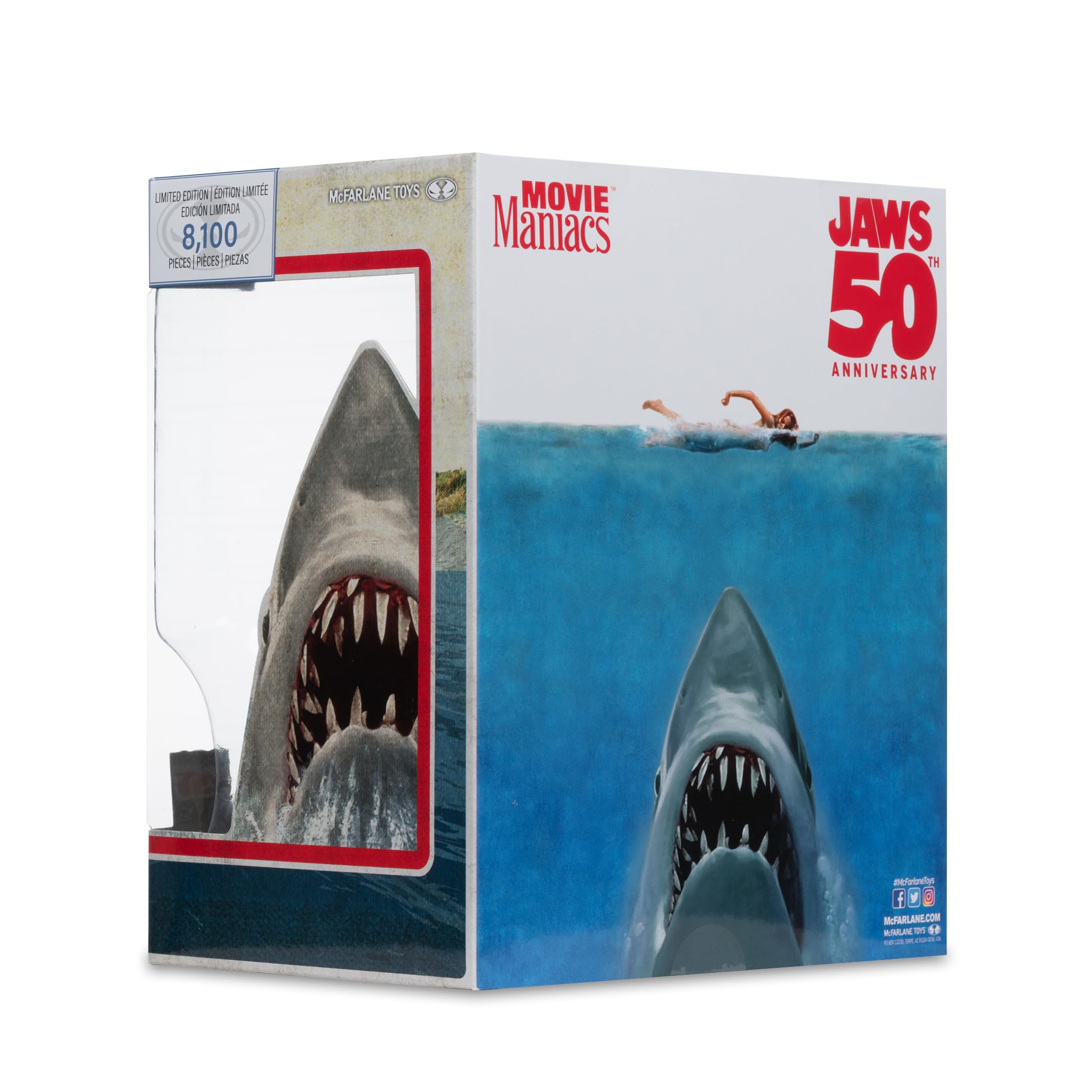 McFarlane Movie Maniacs Jaws 50° figure 15,2 cm