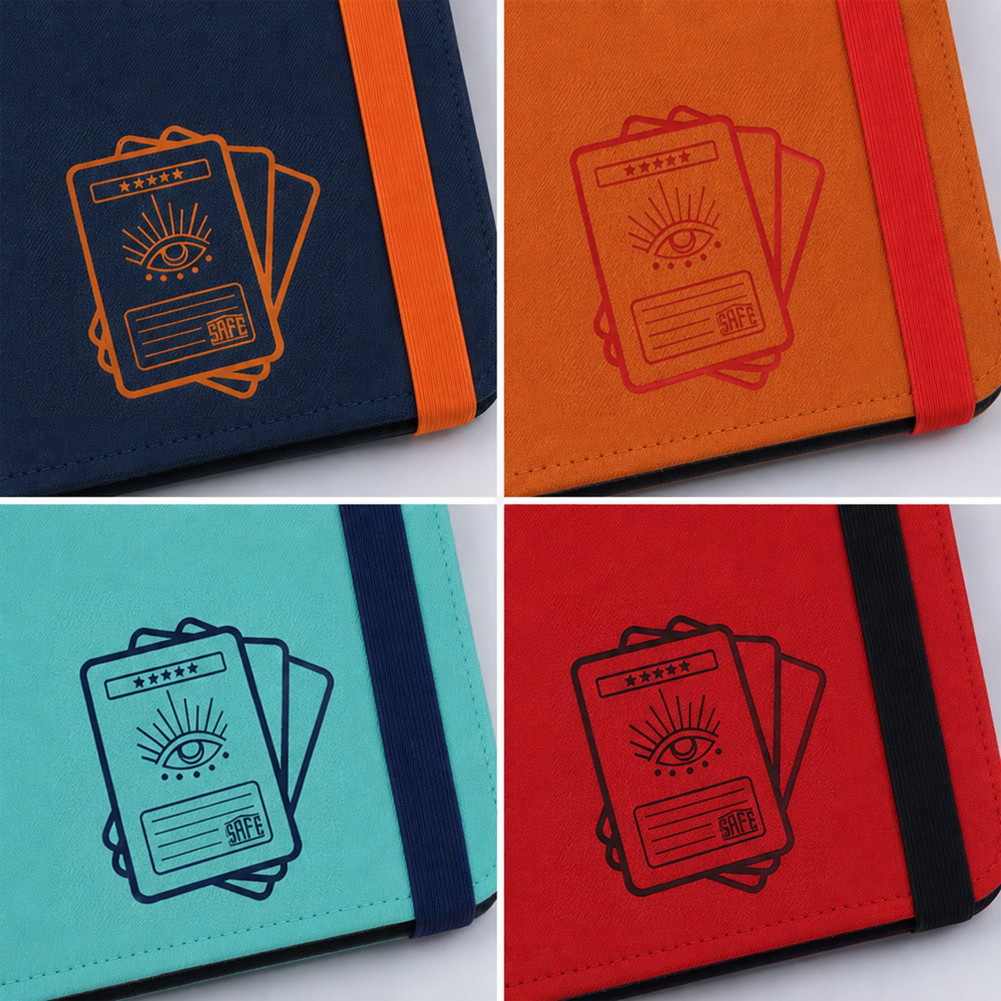 Safe Sammelkarten album 160 carte blu 20 pagine