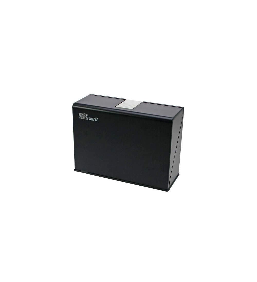 SAFE 747 scatola carte DIN A5 150 card grigia compatta