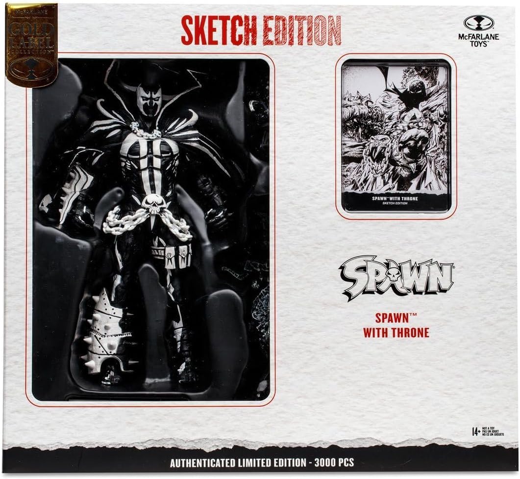 McFarlane Spawn with Throne Sketch Edition Action Figure SDCC 2023