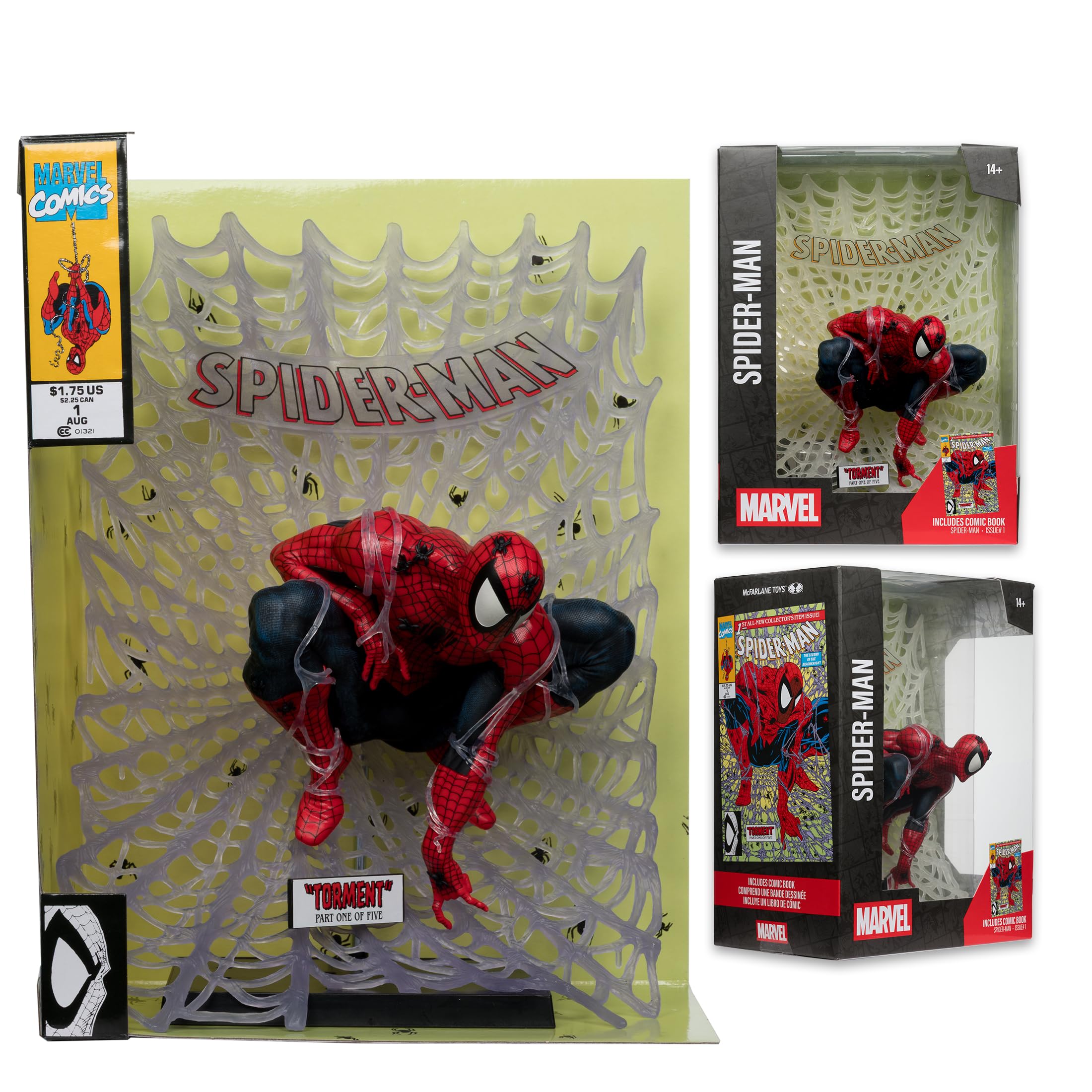 McFarlane Marvel Spider-Man 1:6 figure Spider-Man #1 fumetto
