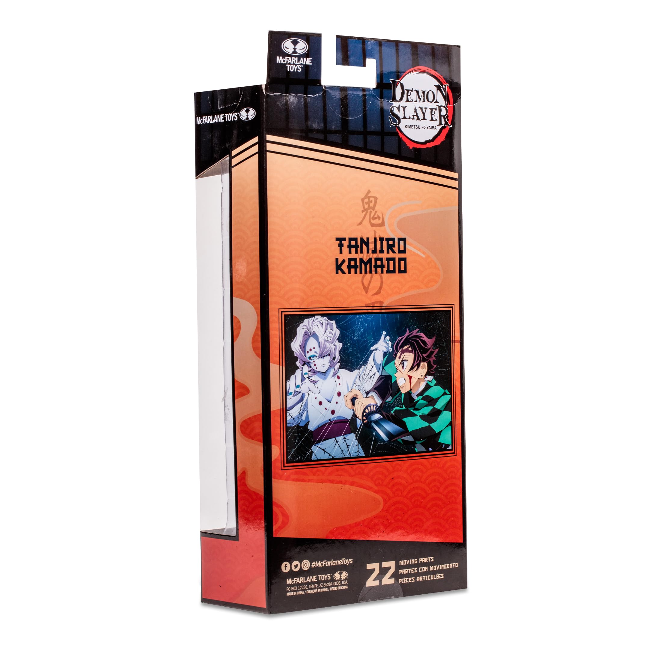 McFarlane Demon Slayer WV3 Tanjiro Kamado figura 7" battaglia Rui