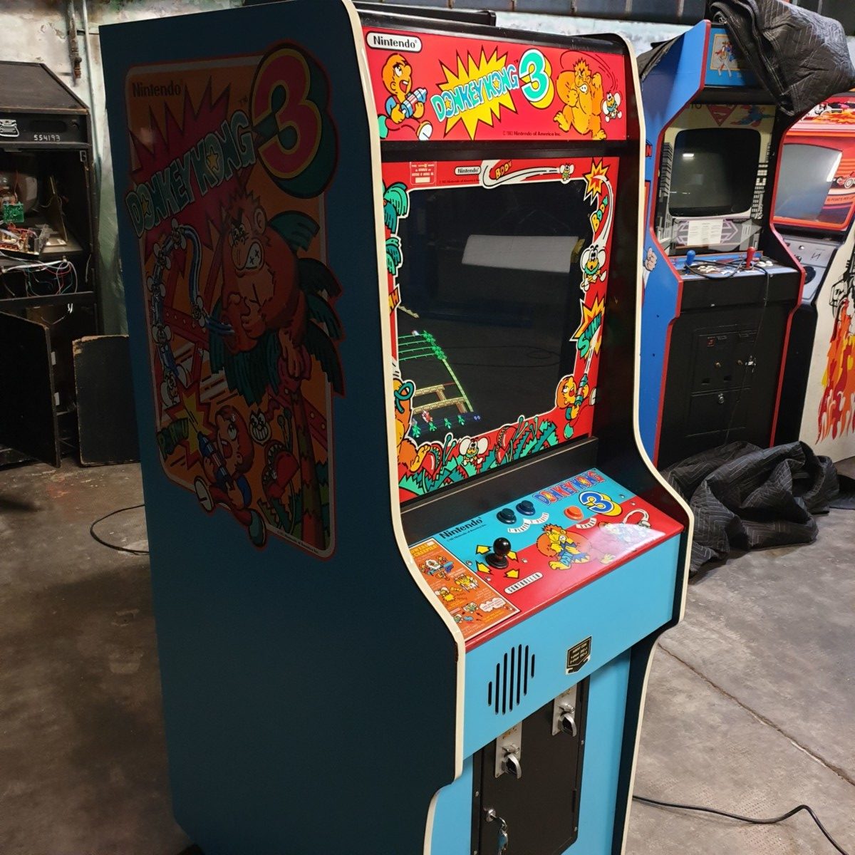 Arcade Story Leggende Arcade Donkey Kong 3 1983 cabinato Nintendo