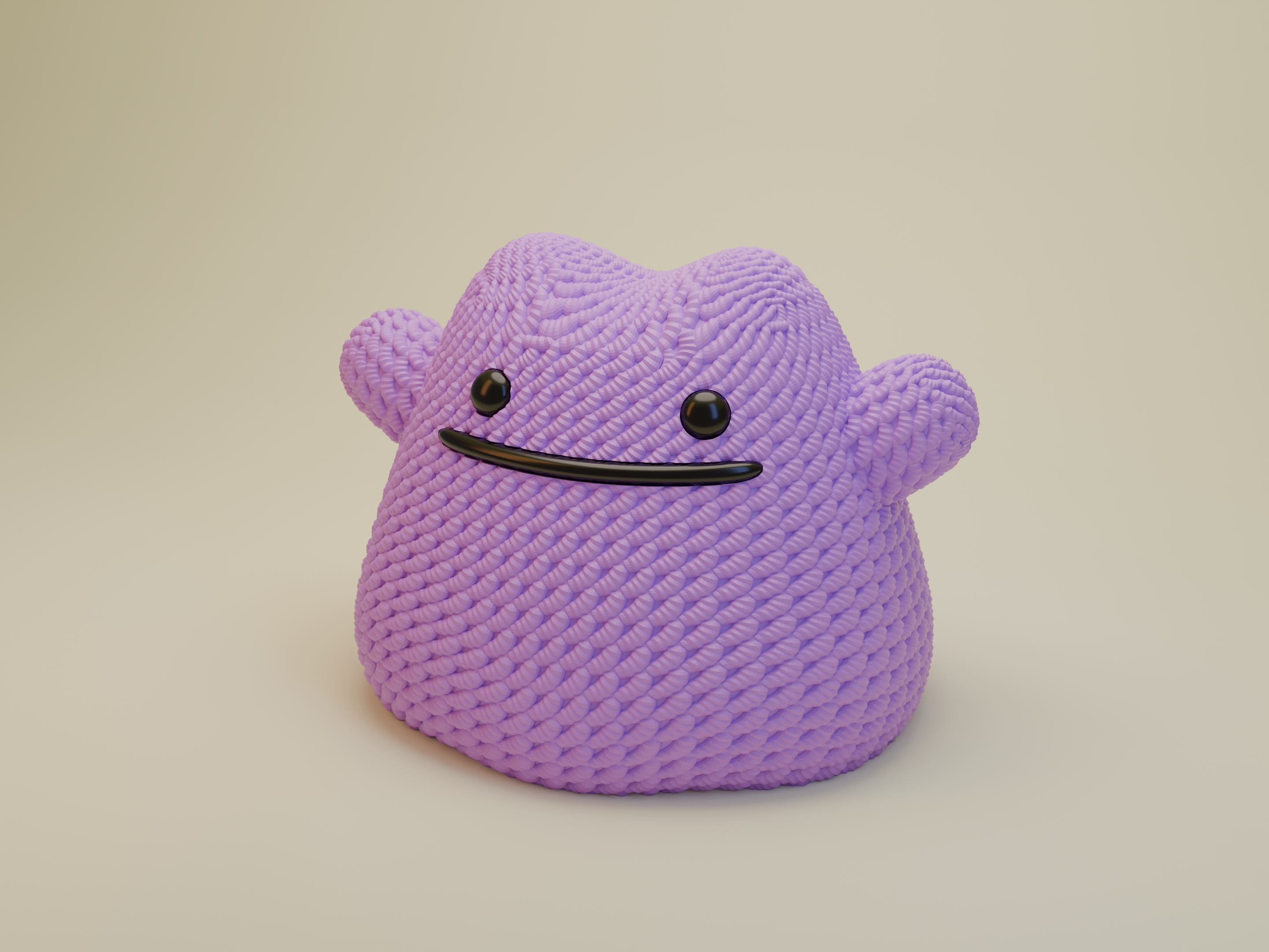 L'Atelier di Zelda Ditto statuina crochet Pokemon viola Small