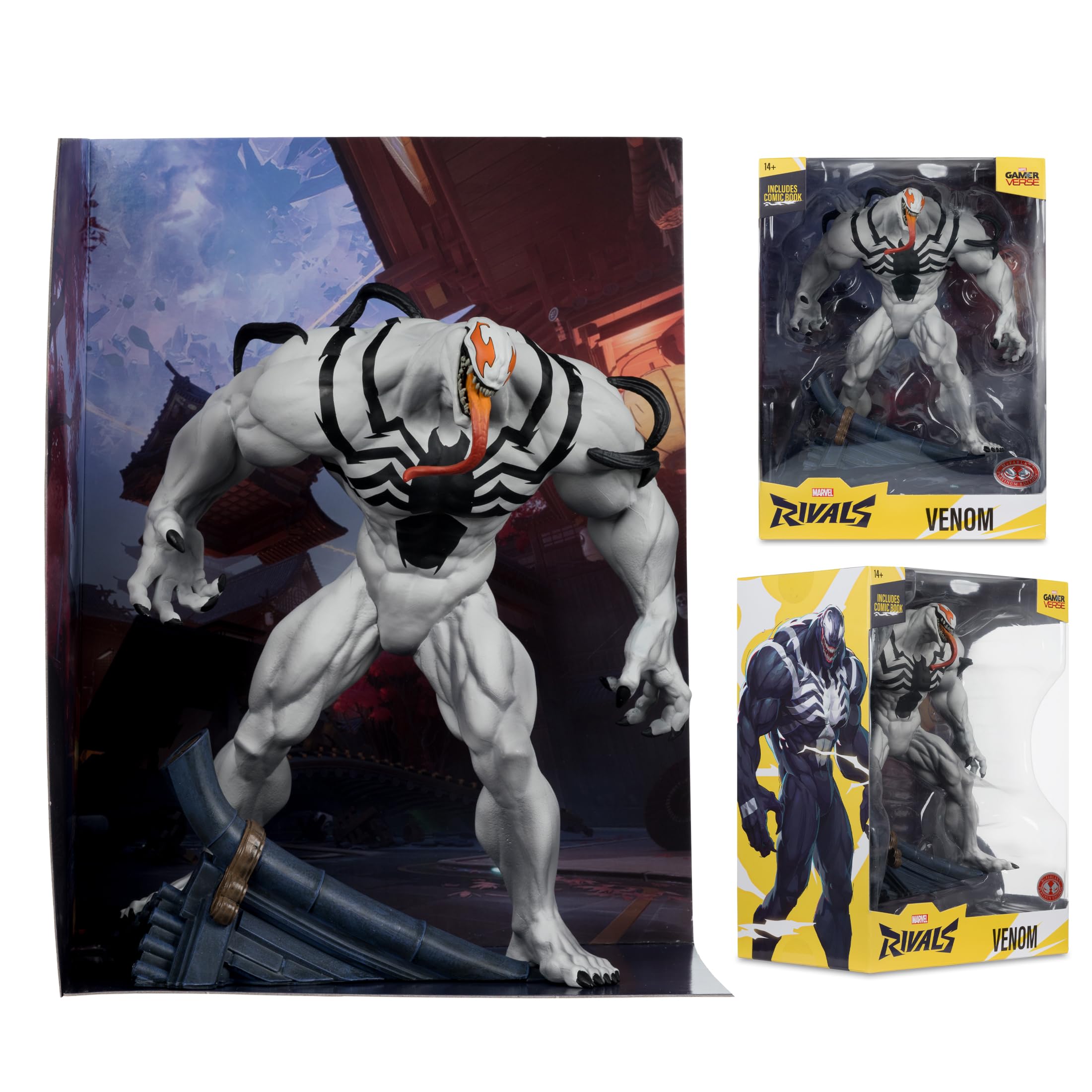 McFarlane Marvel Rivals Venom Red Platinum action figure 24cm
