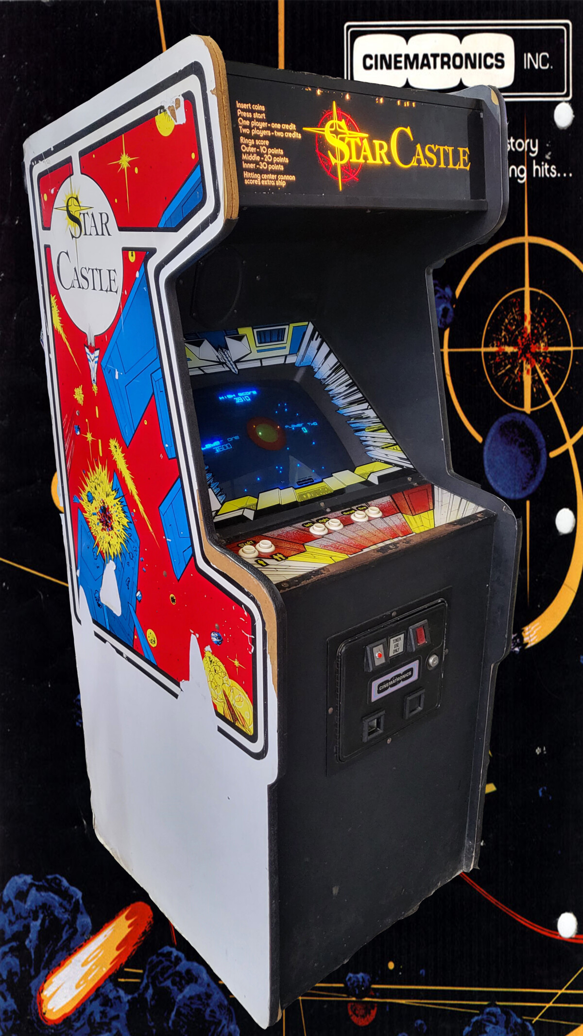 Arcade Story Arcade Star Castle cabinato arcade da collezione