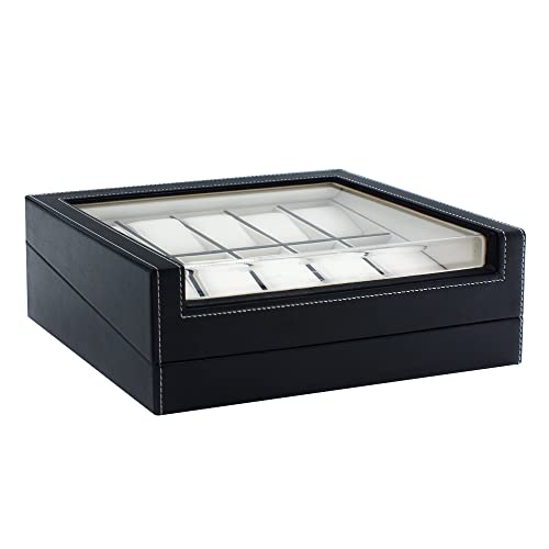 Safe Uhren & Schmuck valigetta orologi legno 10 posti nera finestra