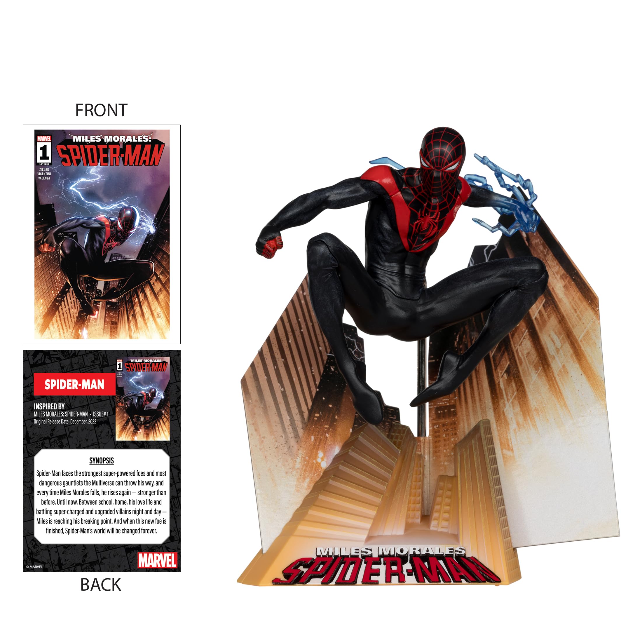 McFarlane Marvel Spider-Man Miles Morales 1:10 scena
