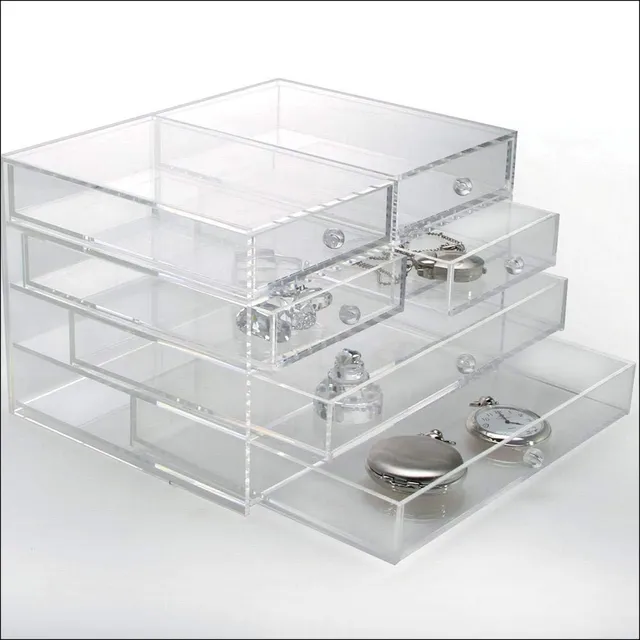 Safe Vetrina Box Acrilico Gioielli 6 Cassetti 165x215x140