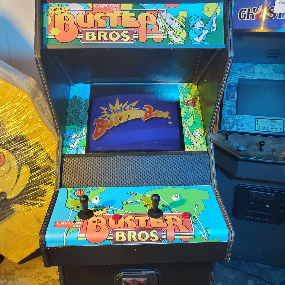 Arcade Story Super Pang cabinato arcade Capcom 2 giocatori