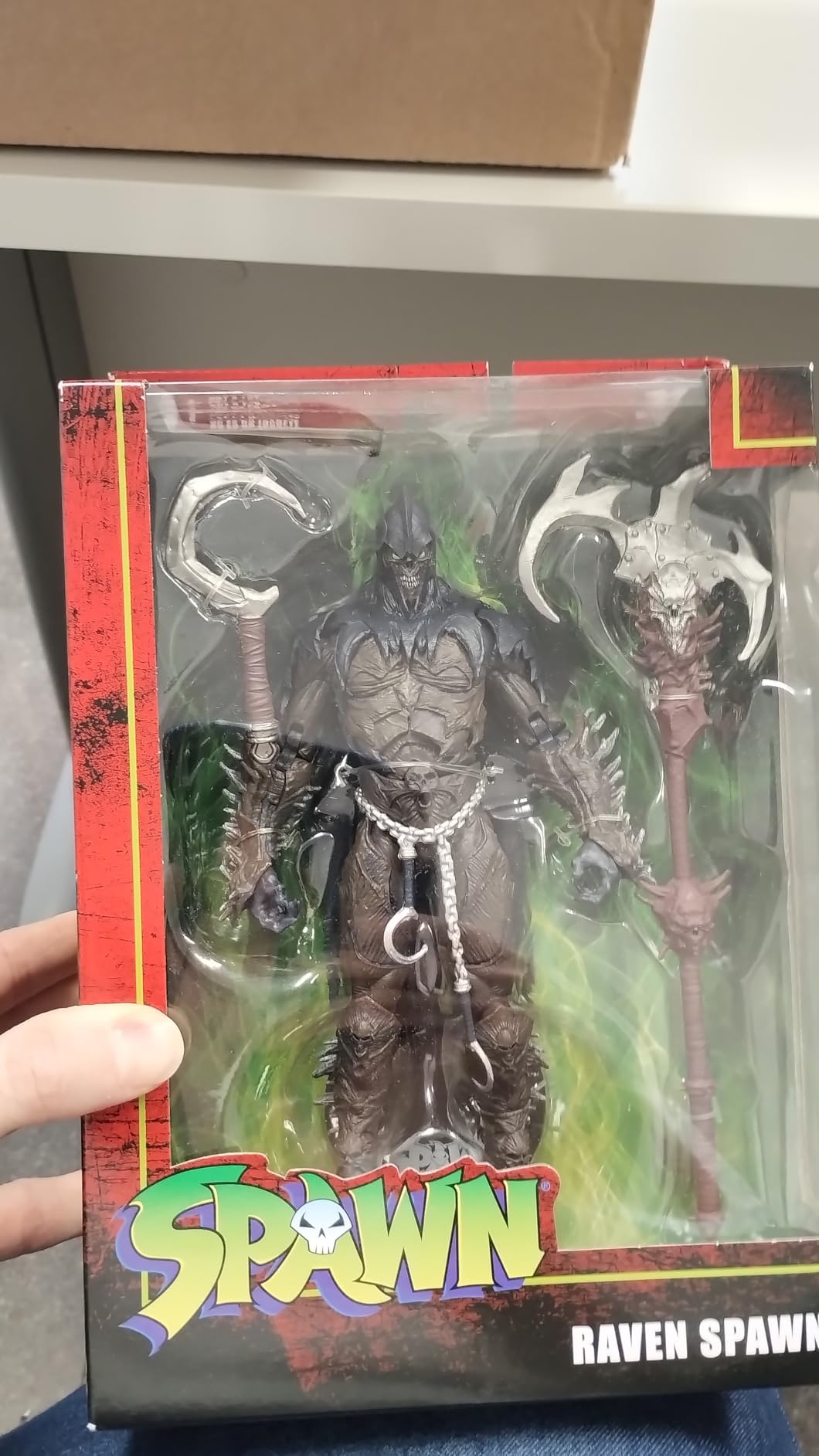 McFarlane Spawn Raven Spawn action figure gancio piccolo