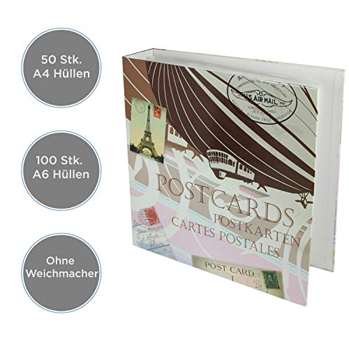 Safe Retro Big album cartoline A6 50 pagine 100 buste