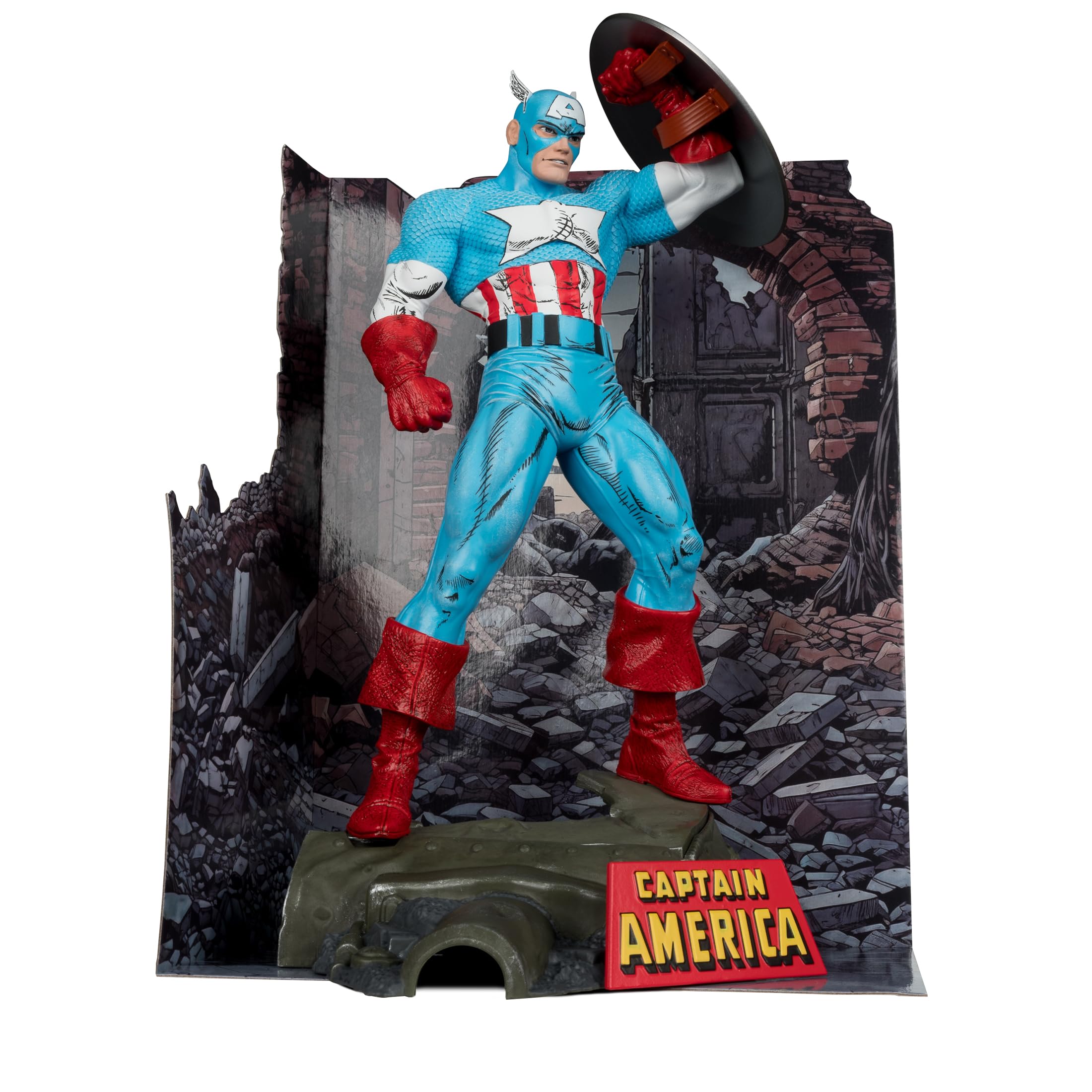 McFarlane Marvel Captain America 323 figura 1:6 con fumetto