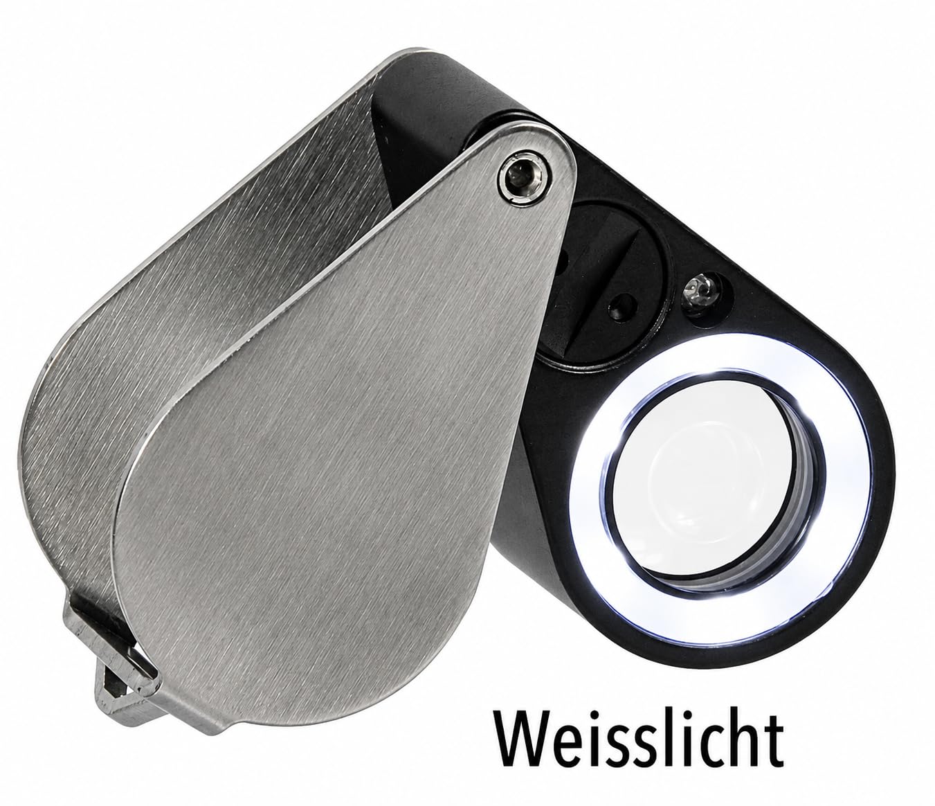 Safe 4639 Lente LED 30x 21mm Metallo per Gioielli