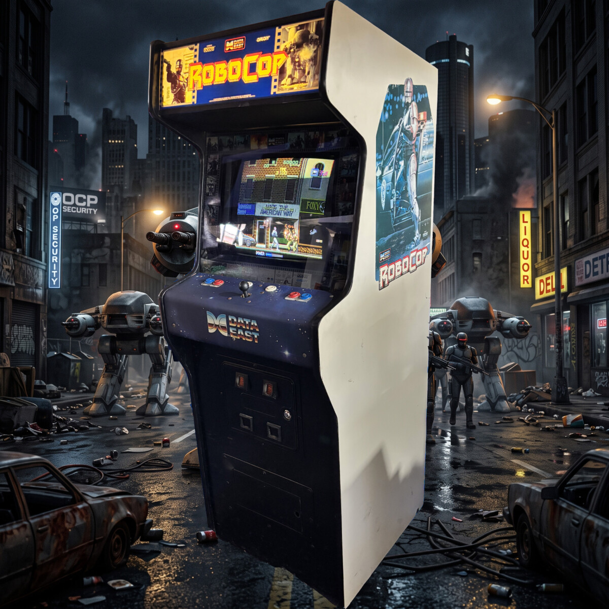 Arcade Story Arcade RoboCop 1988 cabinato Data East film