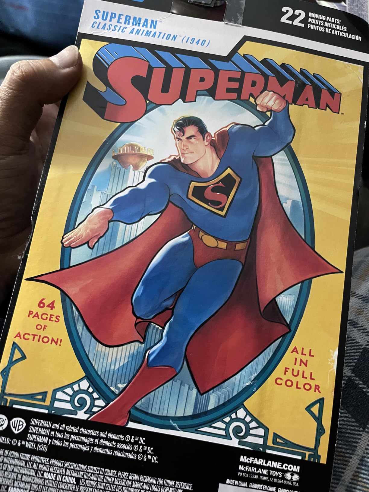 McFarlane DC Multiverse Superman 1940 Animation Figure 18 cm