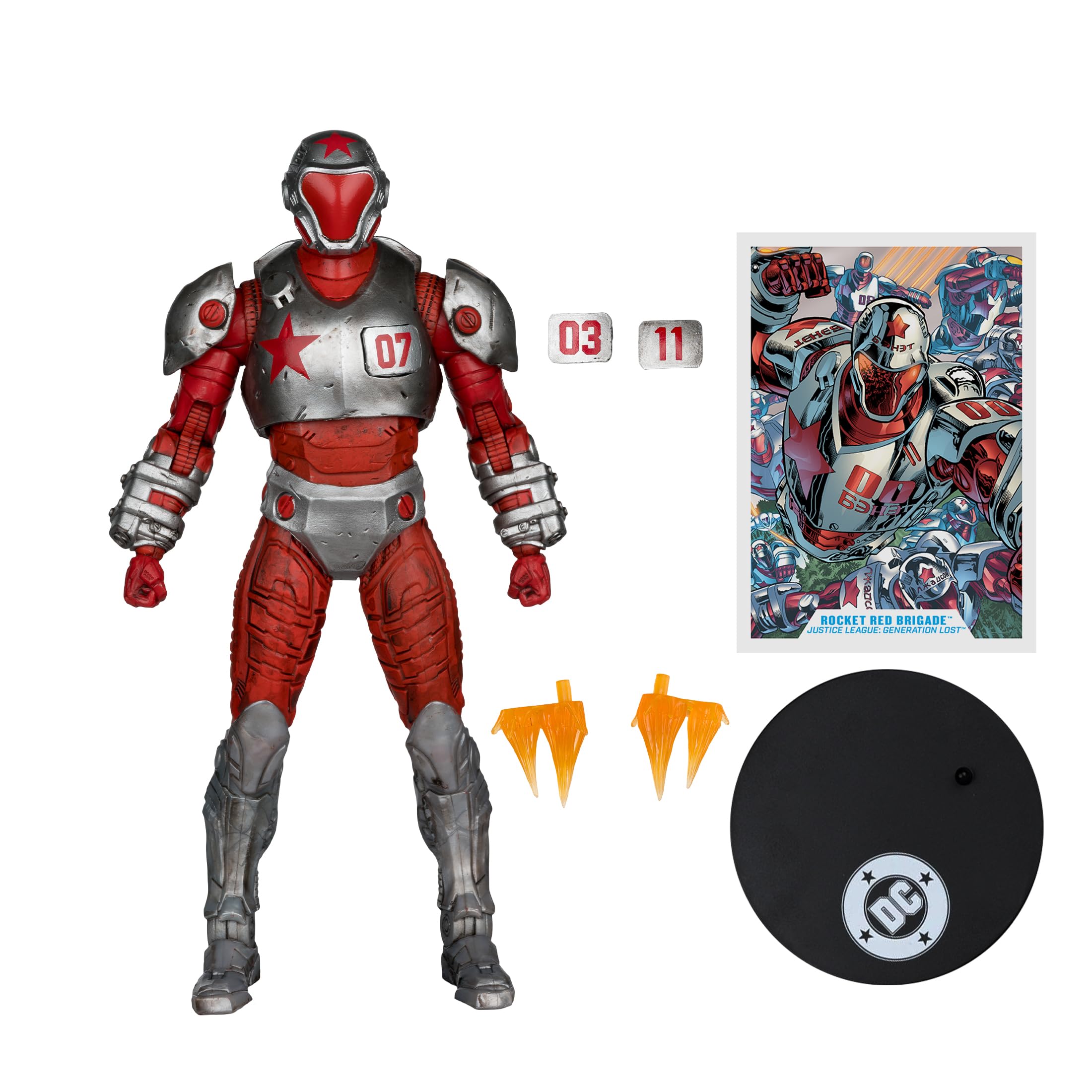 McFarlane DC Multiverse Rocket Red Brigade 17,8 cm action figure