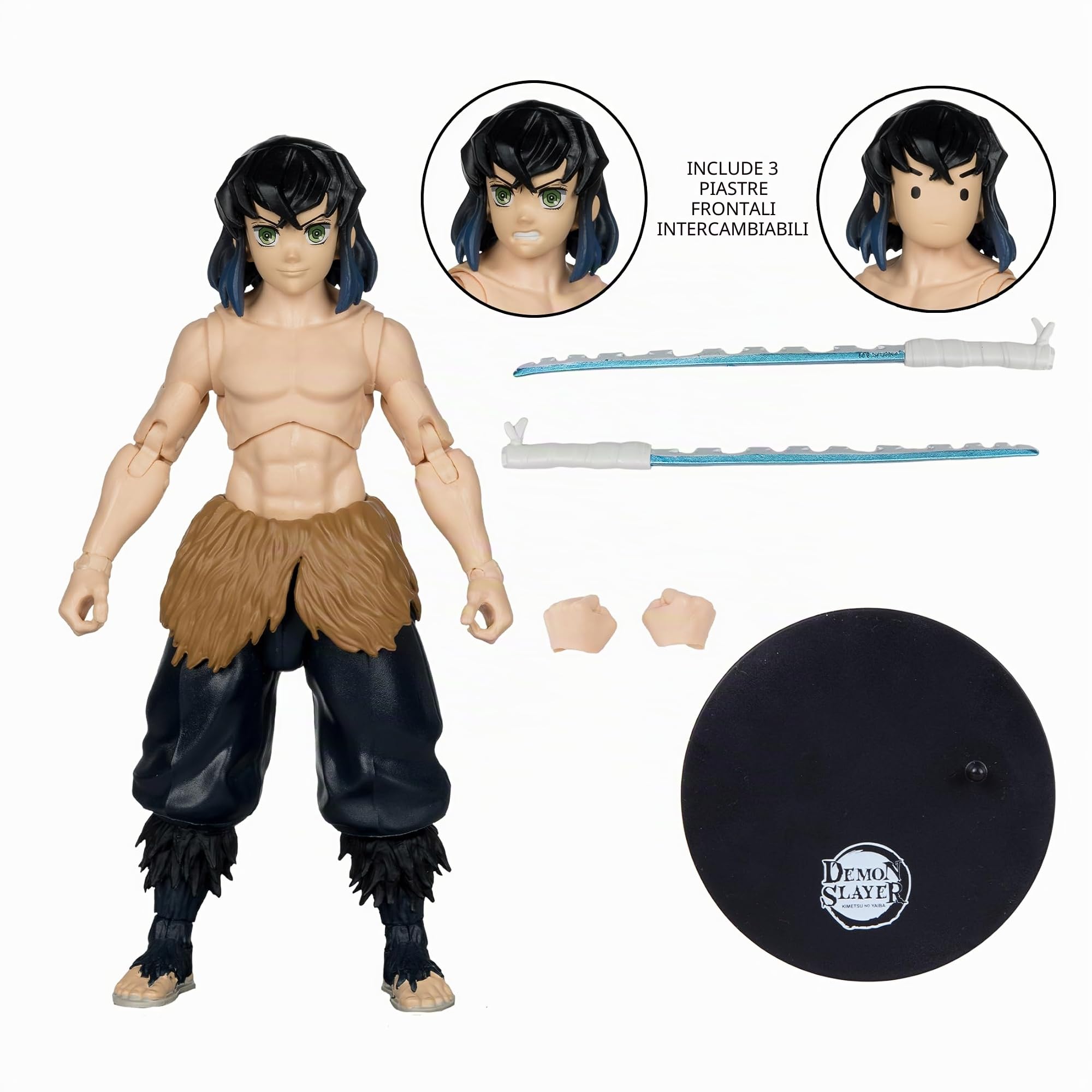 McFarlane Demon Slayer Inosuke action figure smascherato