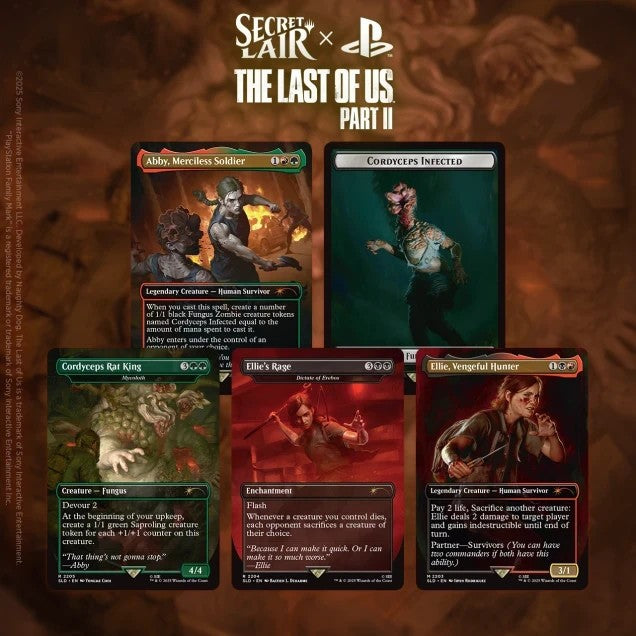 Magic Secret Lair The Last of Us Part II carte ENG non foil