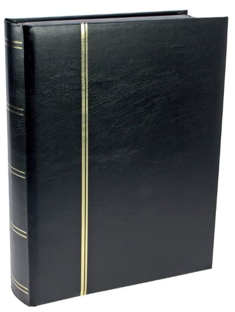 Safe Album Francobolli 64 Pagine Nere Effetto Pelle