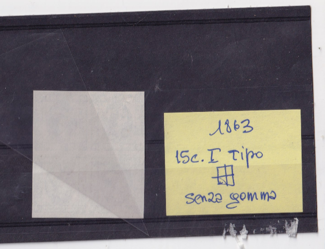 TS Collezionismo Filatelia Regno 1863 15 Cent Litografico Quartina
