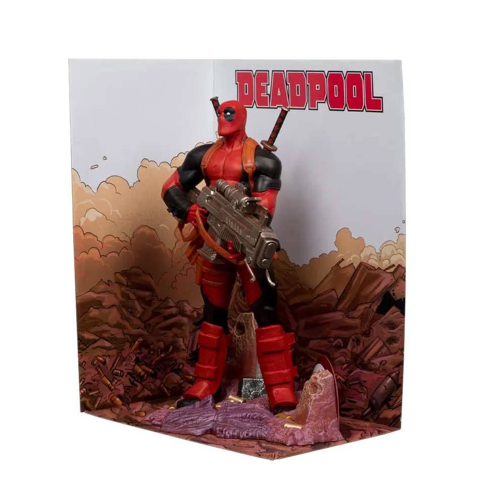 McFarlane Marvel Deadpool 1:6 statua con scena e fumetto #1