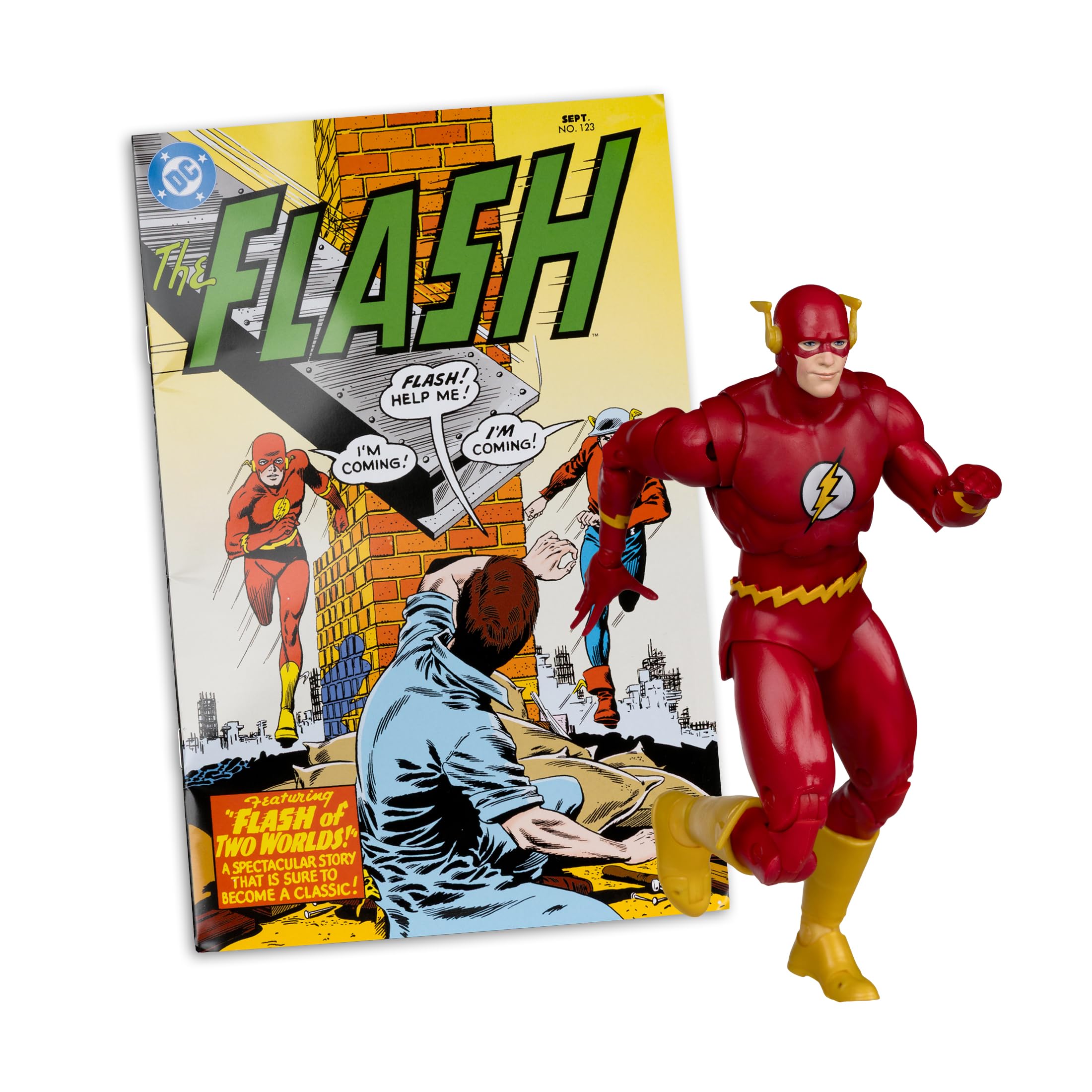 McFarlane Page Punchers Flash Barry Allen action figure 17,8 cm fumetto