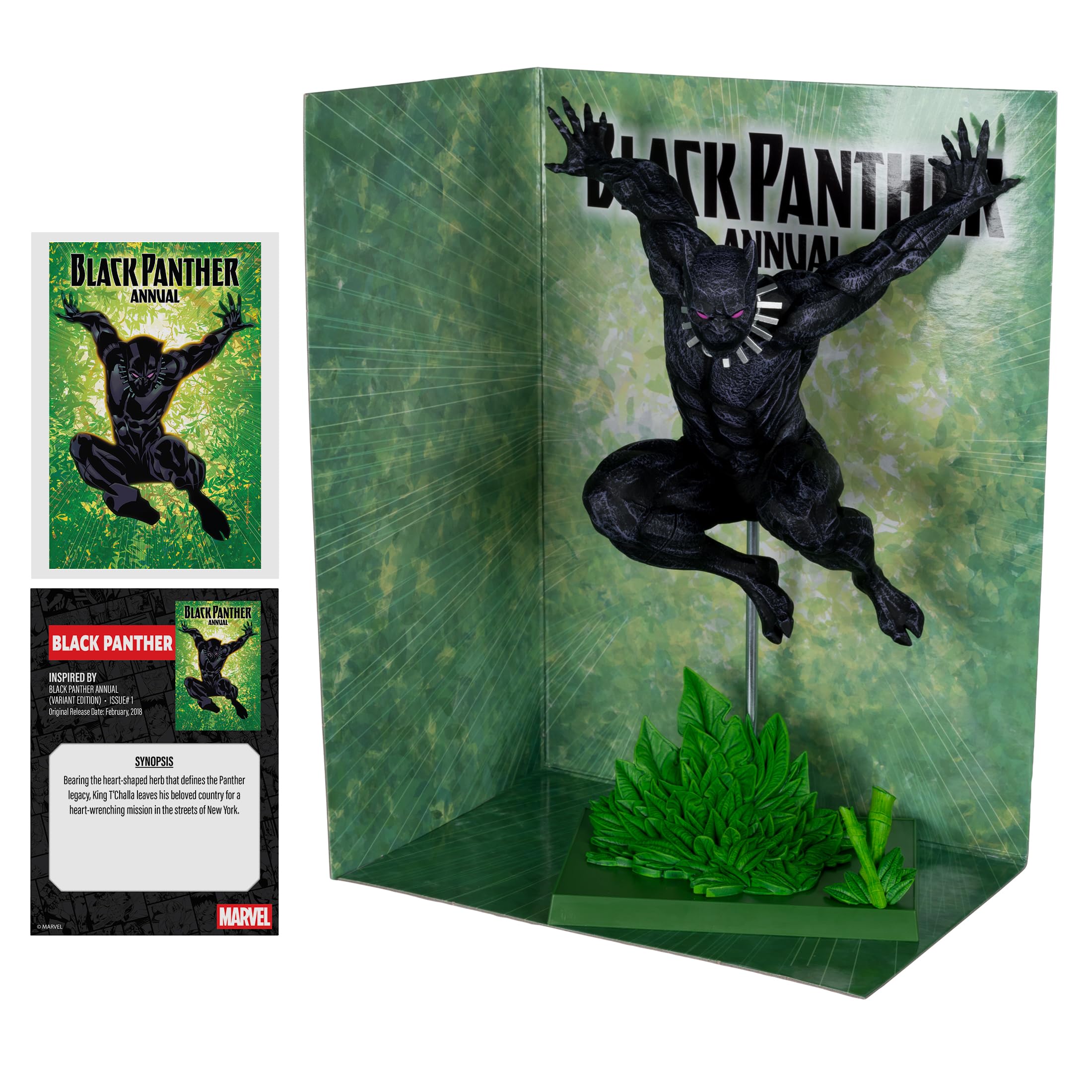 McFarlane Marvel Black Panther 1:6 Statua con Scena Annual #1