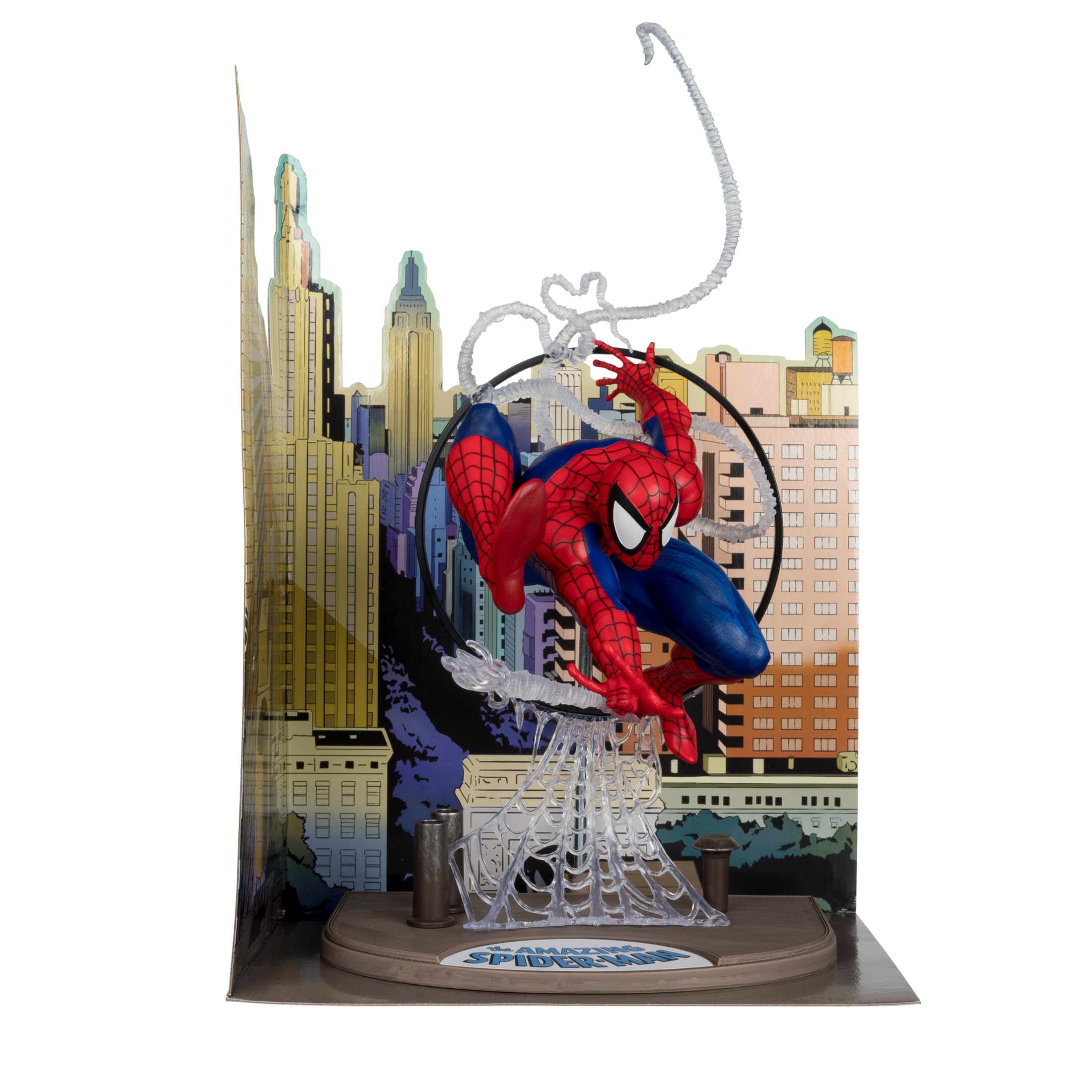 McFarlane Marvel Spider-Man 1:6 statua Amazing 301 con fumetto