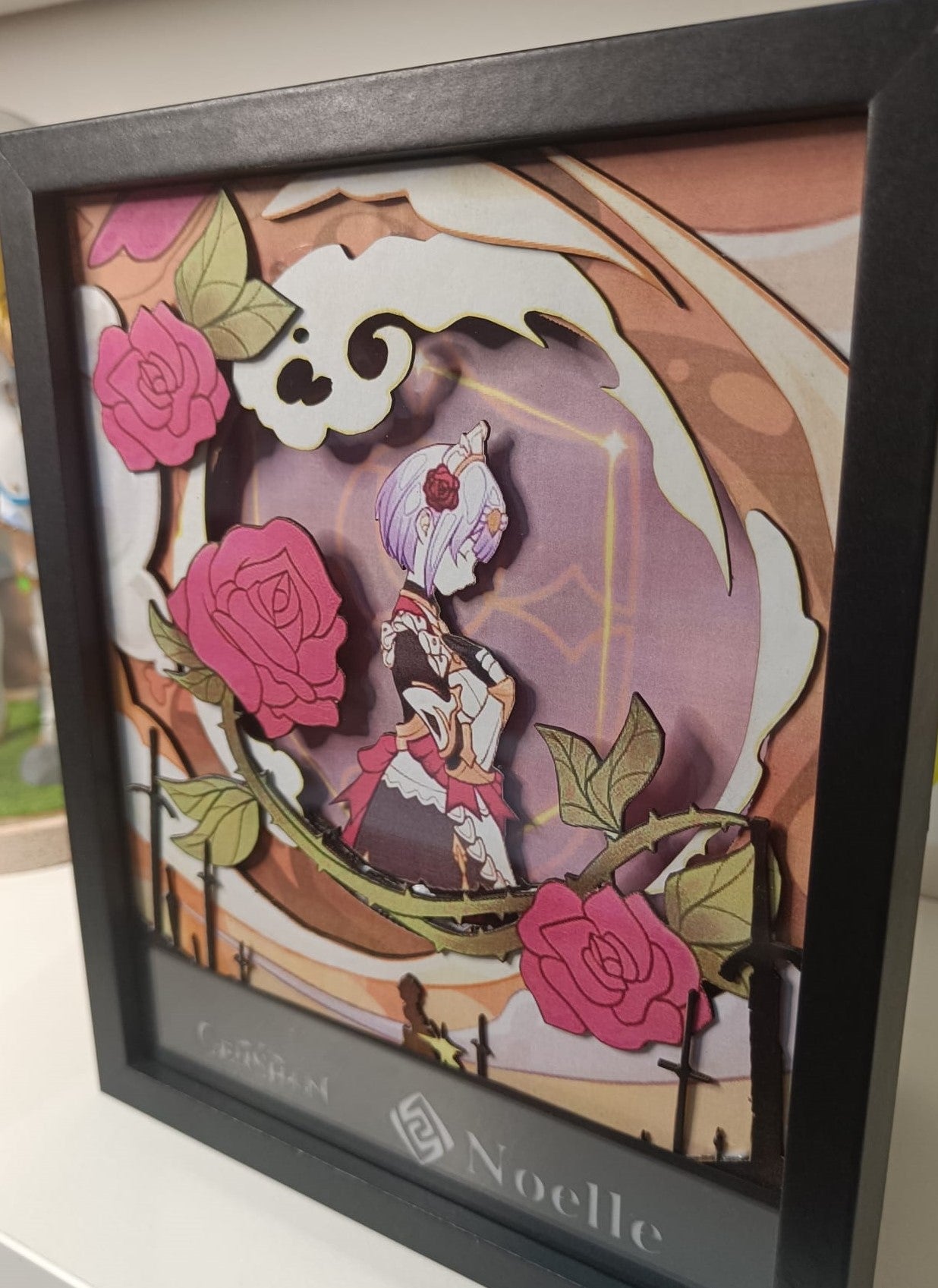 L'Atelier di Zelda Mondi di Luce Noelle lightbox rose rosse