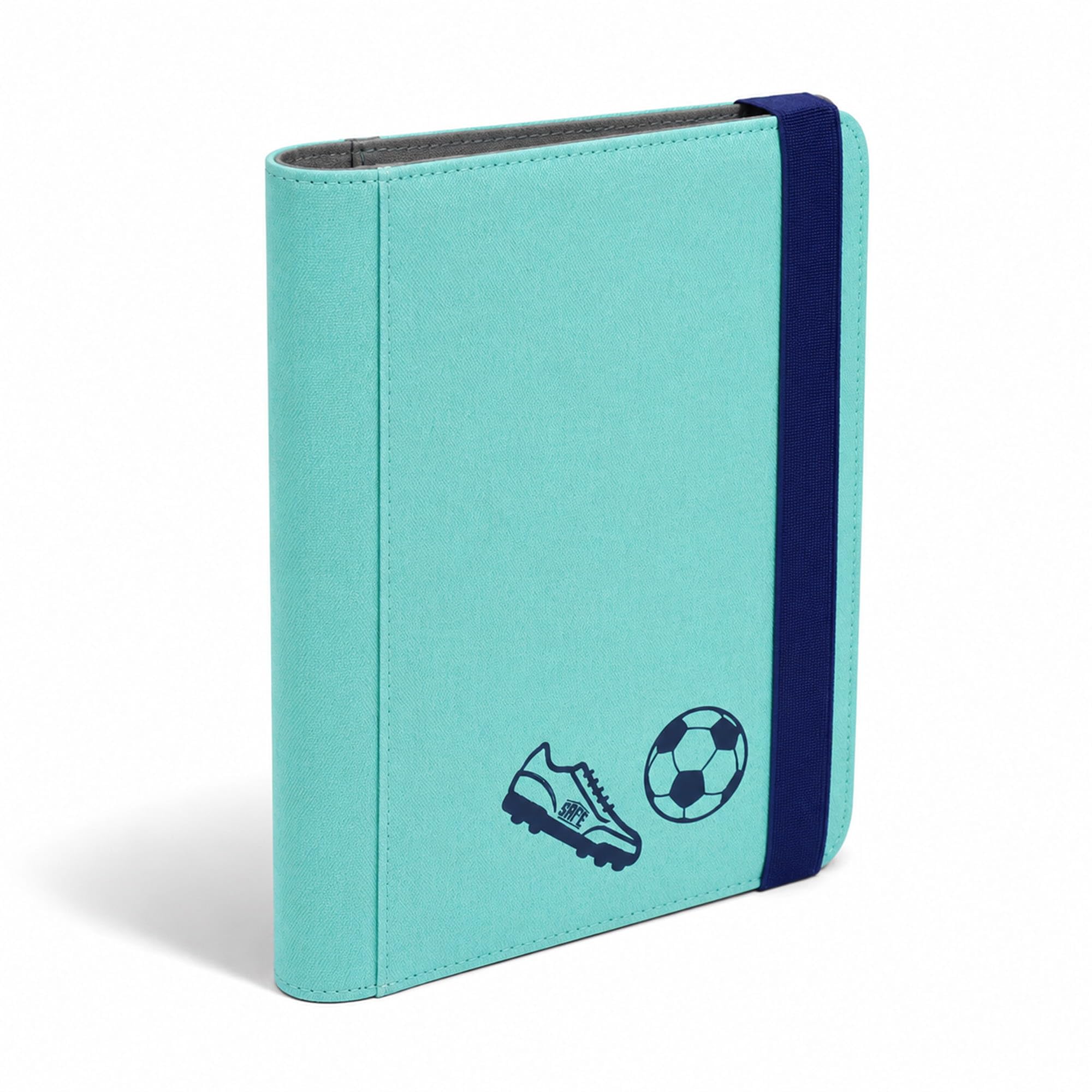 Safe Album Carte Calcio 160 Carte Verde 20 Pagine Elastico