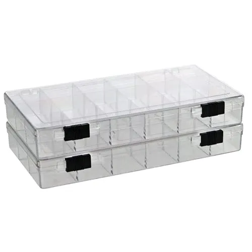 SAFE 5250 scatola trasparente 18 scomparti 33x33x25 mm