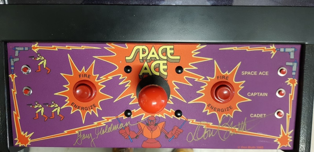 Arcade Story Leggende Arcade Dragon's Lair 1983 cabinato laser
