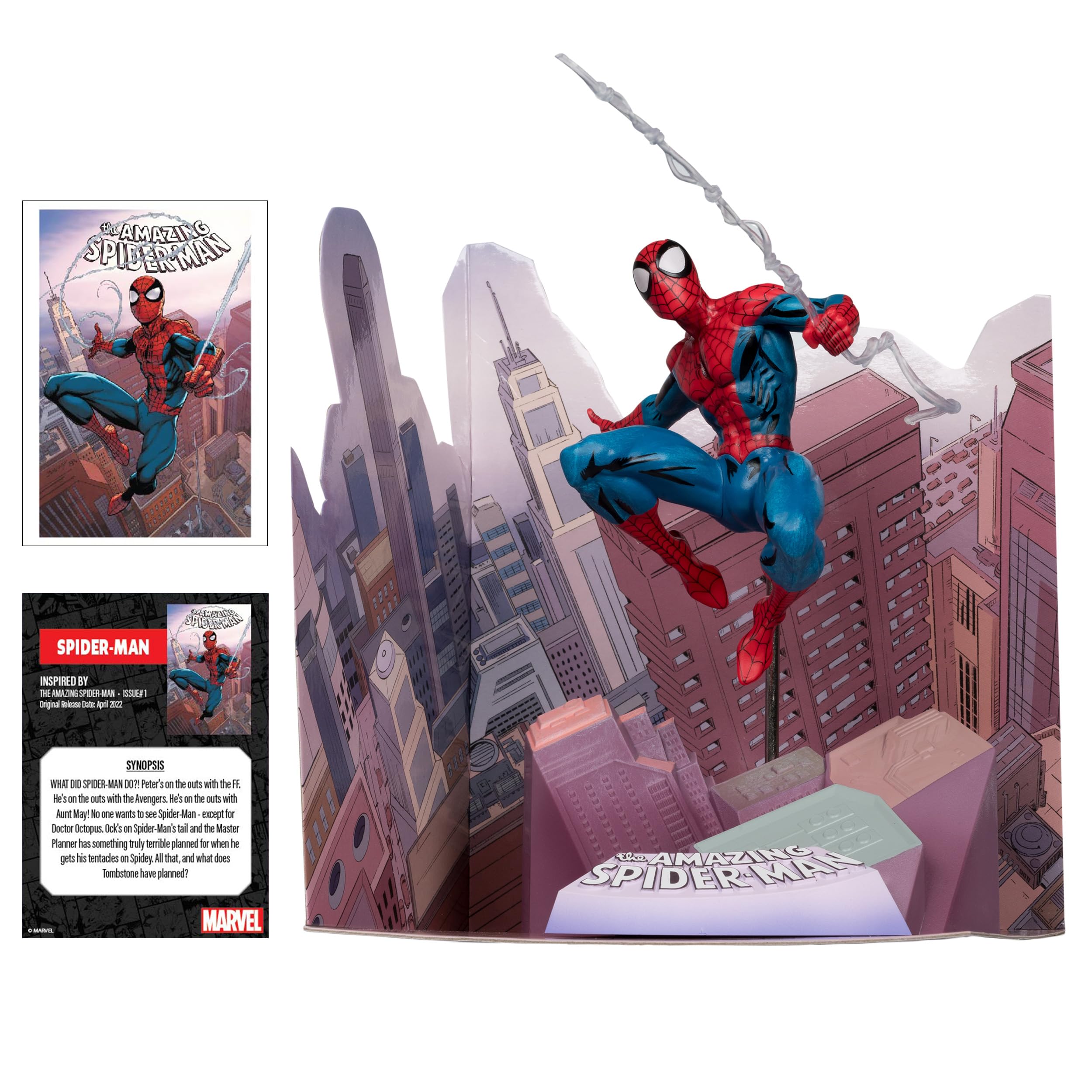 McFarlane Marvel Spider-Man 1:10 statua scena Amazing #1