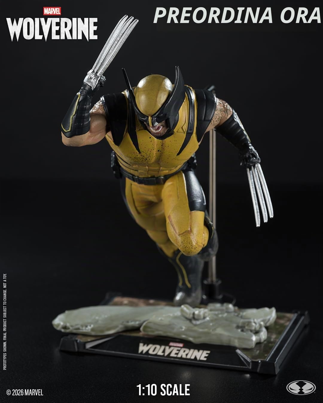 McFarlane Marvel Statua Wolverine Game 1/10 Etichetta Oro