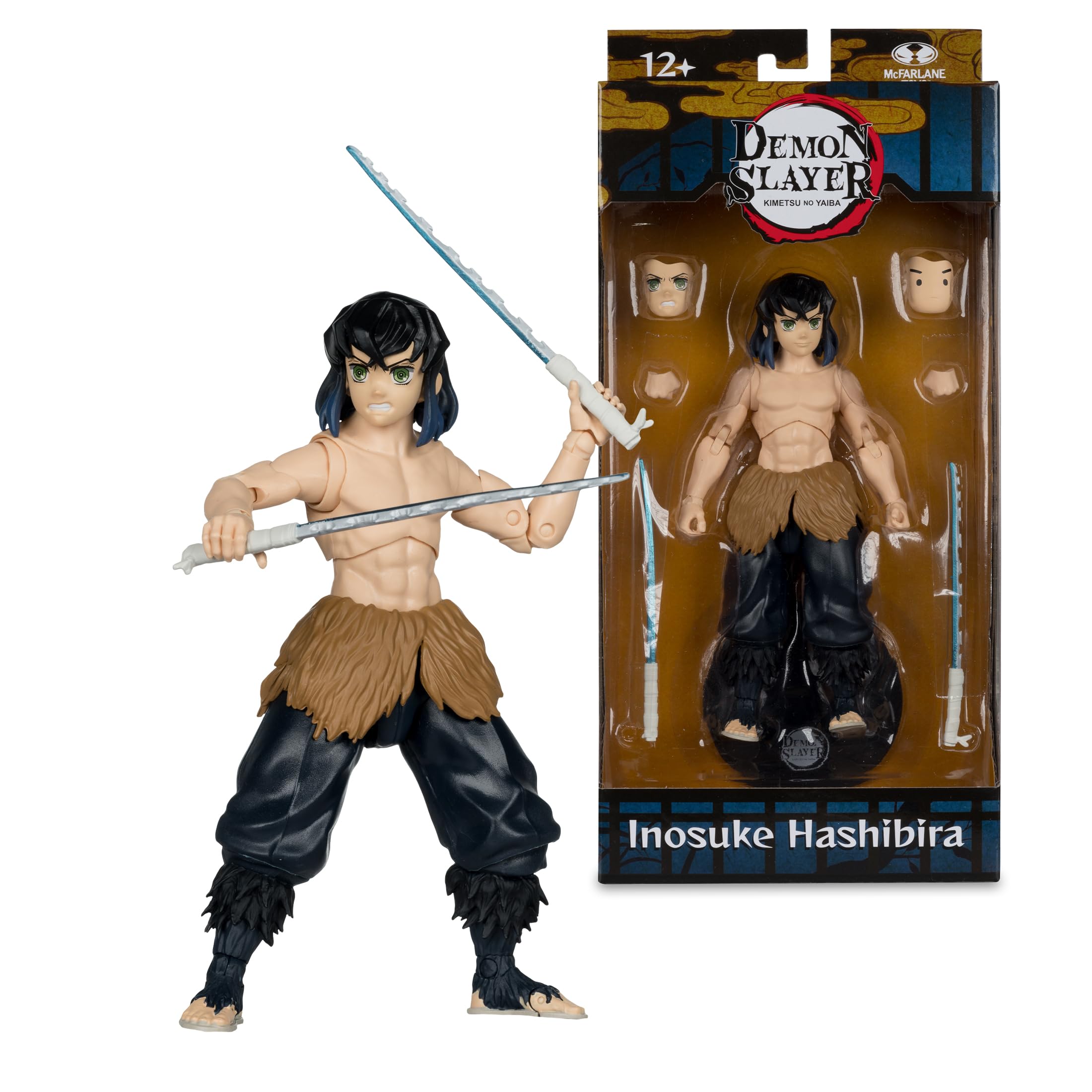 McFarlane Demon Slayer Inosuke action figure smascherato
