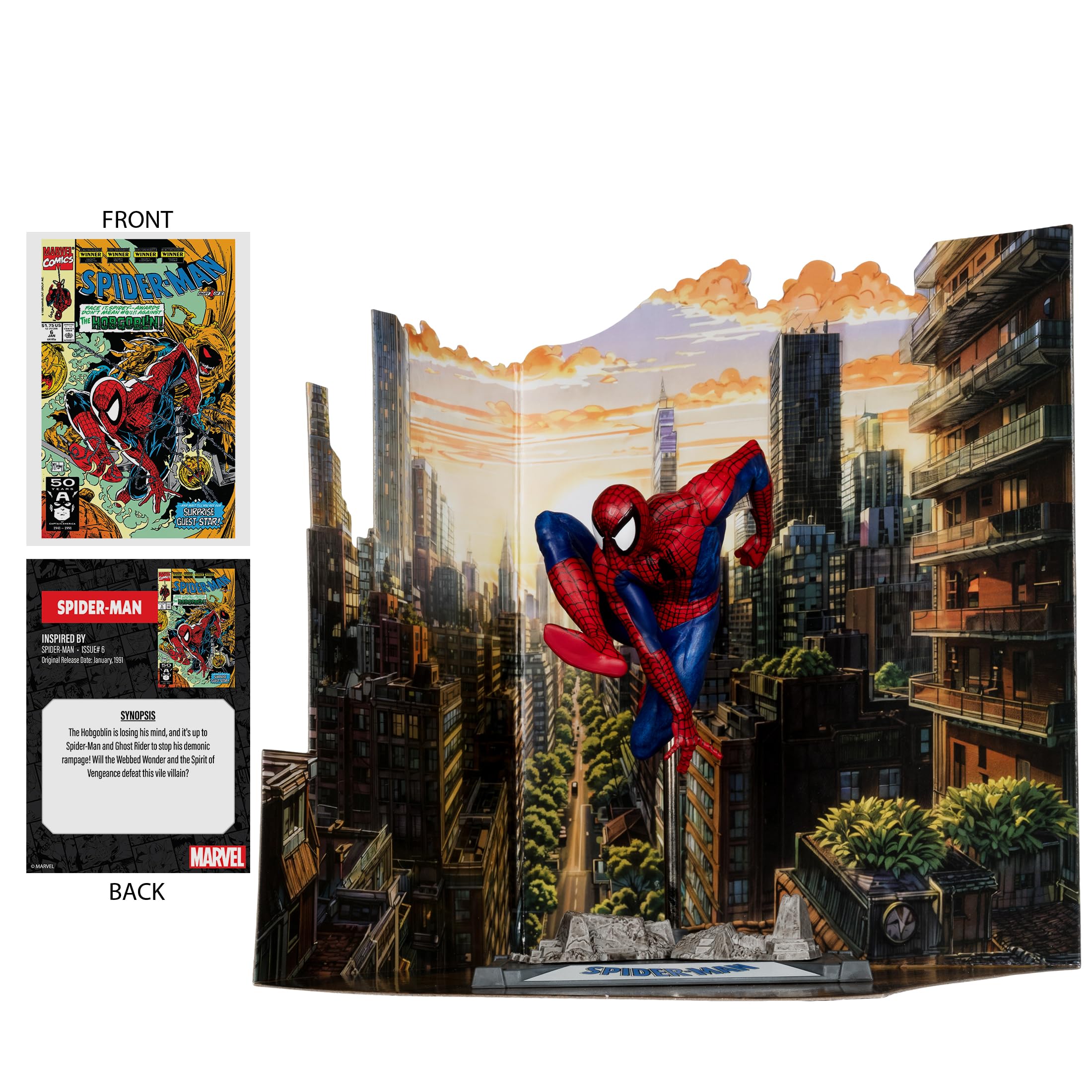McFarlane Marvel Spider-Man #6 statuetta 1:10 con scena