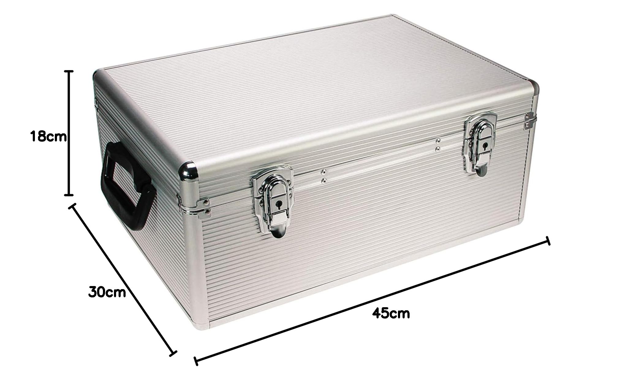 Safe 216 Valigetta Alluminio 510 CD DVD con Serratura