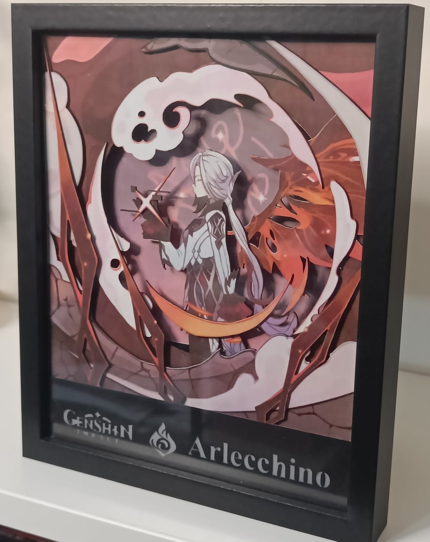 L'Atelier di Zelda Mondi di Luce Arlecchino lightbox Genshin dark