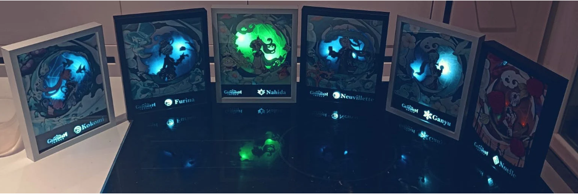 L'Atelier di Zelda Mondi di Luce Neuvillette lightbox Genshin acqua