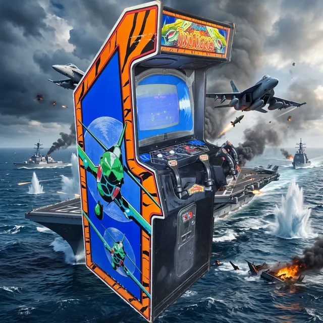 Arcade Story Two Tigers cabinato arcade sparatutto 1984