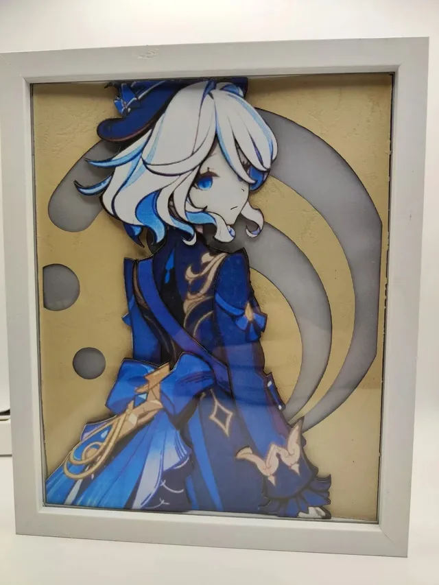 L'Atelier di Zelda Mondi di Luce Furina Limited Edition lightbox resina