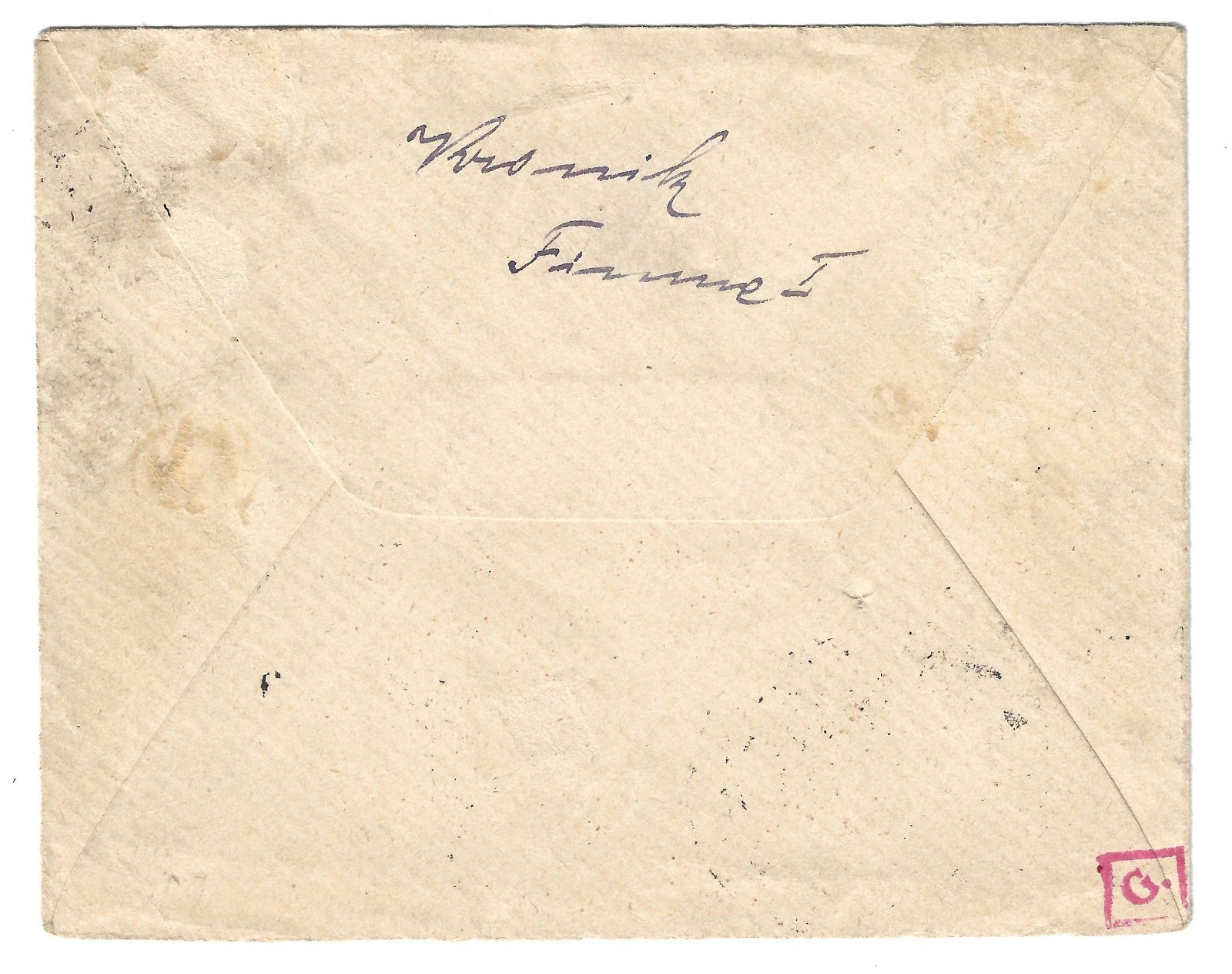 TS Collezionismo Filatelia Lettera Fiume 1919 Franco 45