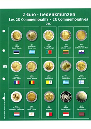 SAFE 7341-19 foglio album monete 2 euro 2017