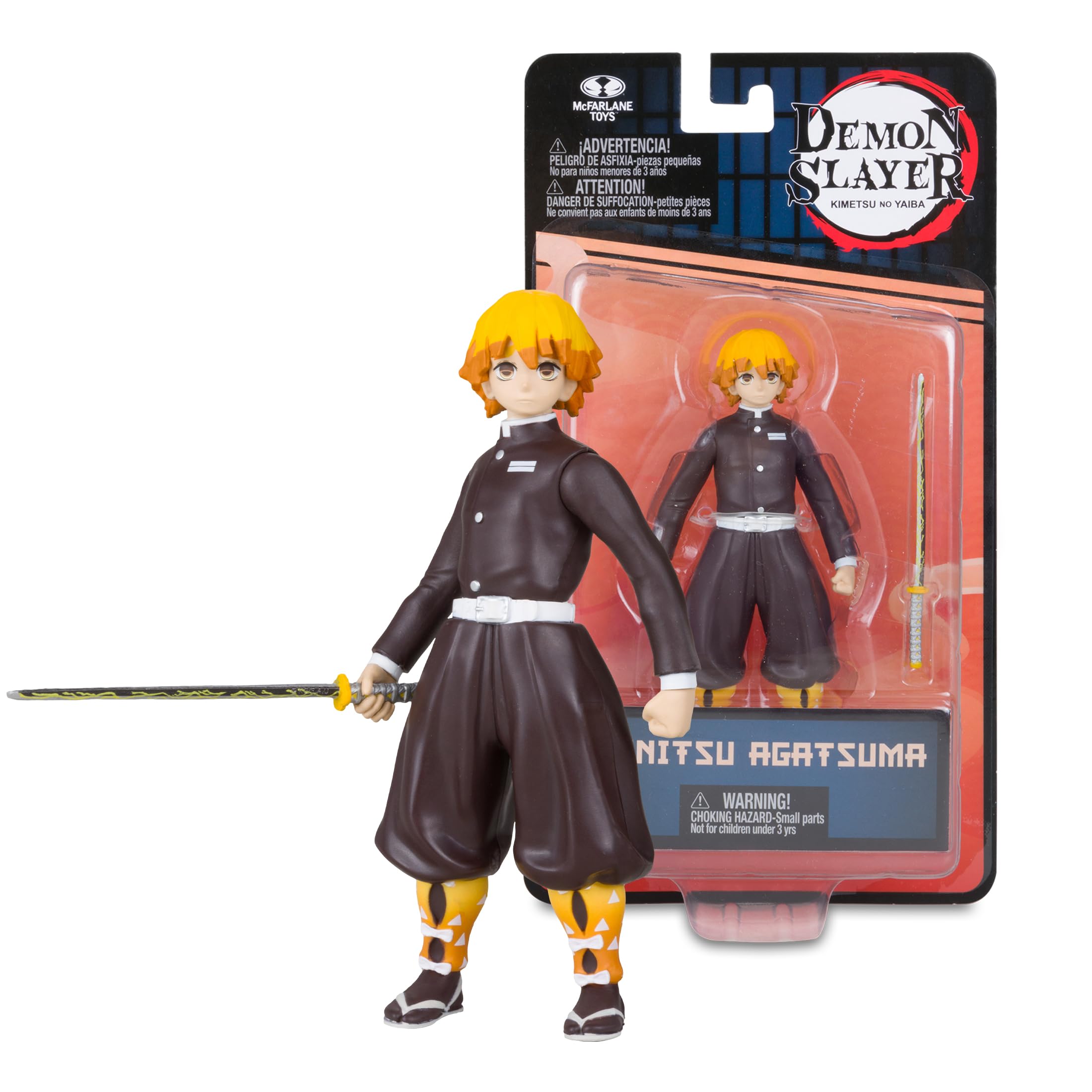 McFarlane Demon Slayer Zenitsu action figure 12,7 cm con spada