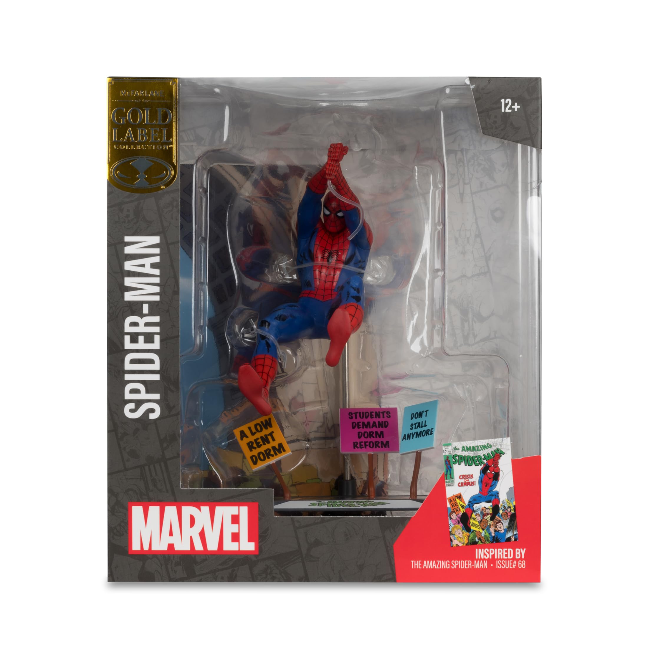 McFarlane Marvel Spider-Man Gold Label Amazing 68 statua 1:10 scena